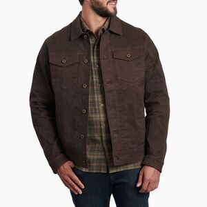 Kuhl Men's The Outlaw Waxed Jacket Flannel Lined Turkish Coffee Brown XL